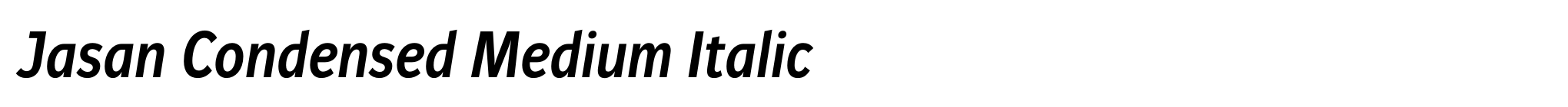 Jasan Condensed Medium Italic image